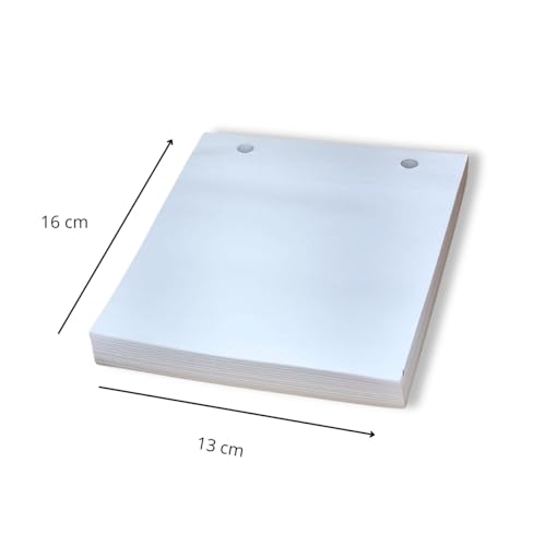 Bloco de Anotações Executivo com Capa de Couro Sintético Costurado, 150 Folhas Destacáveis, Argolas de Metal, Porta Caneta, 15x20 cm, Azul