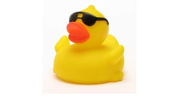 rubber duck with sunglasses