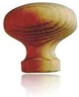 Furniture Pine Wood Door / Cabinet Knob 30mm