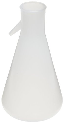 Nalgene DS4101-1000 Polypropylene 1000mL Filtering Flask with Angled Tubulation