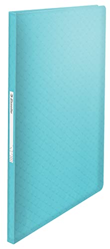 Esselte A4 Display Book With 40 Pockets, 80 Sheet Capacity, For Presenting & Storing Papers/Documents, Home/Office, Embossed Pattern, ColourBreeze Range, Blue, 626227