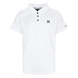 Hurley boys H20-dri Polo T Shirt, White, Large US