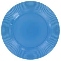 Royal Norfolk "Santa Fe" Stoneware Dinnerware Set (4 pack 10 1/2" Plates, Peacock Blue)