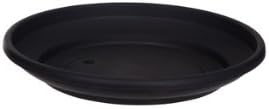 Whitefurze G02084 32cm Venetian Saucer for Round Planter - Black
