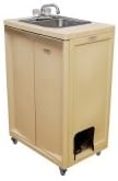 Monsam PSF-101 Plastic Cabinet Foot Pump Portable Sink44; Light Grey