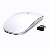 Bluecell White 2.4G RF DPI Blue Optical light wireless USB Mouse for Apple macbook 13