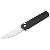 Boker Germany Kwaiken Compact Button Lock, MagnaCut Blade, Manual Flipper, Aluminum, Black, 110073