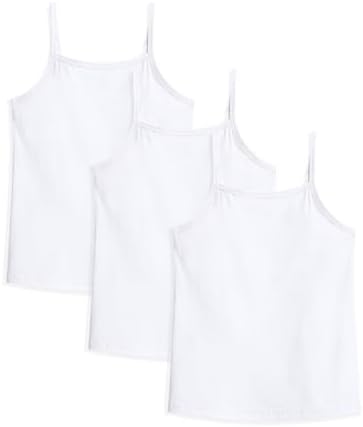 Amazon.com: Jack & Jill Girls Undershirts - Cami Tank Top - White