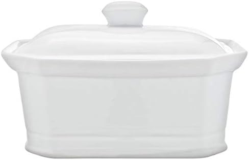 Cosy & Trendy RH46635 Terrine Pâté à couvercle, Porcelaine - Blanc - 1L