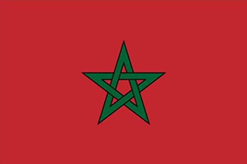 CTeasport 5 PCS 8"x 12" National Flag - Vivid Color and UV Fade Resistant - Durable and Light-weighted, National Flags Polyester (Morocco)