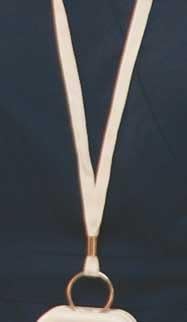 White Breakaway Lanyard with Split Ring - 50 Each