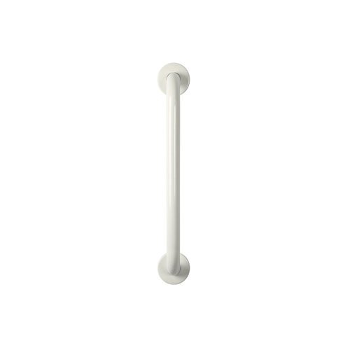 Croydex AP501122 450 mm Safety Support Rail Stainless Steel White Grab Bar for Bathroom
