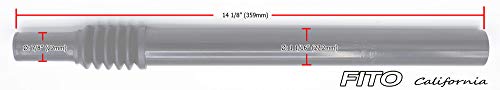 Fito 27.2mm x 350mm Bicycle Suspension Seat Post Seatpost. Mount Diameter: 22.2mm (7/8") - Black