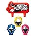 Power Rangers Ninja Steel Deluxe MEGA Birthday Party Supply Pack For 16 With Dessert Plates, Napkins, Cups, Tablecover, Candle, Scene Setter, Cutlery, and Exclusive Pin By Another Dream!