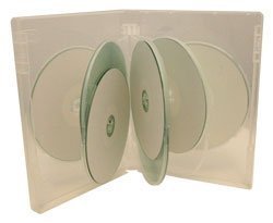10 Way Clear DVD Case 27mm 5 Pack