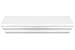 Halter Floating Wall Shelf, Wood Shelves, Floating Shelves for Bedroom, Bathroom, Living Room, and Kitchen, Shelves for Wall Storage, Floating Shelves Wall Mounted, Rustic Wood Wall Storage (White)