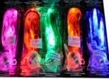 ASSORTED COLOR SPARKLE RIBBON- LED LIGHT UP RIBBON LIGHT, BALLOON LIGHT - 1 STRAND EA BLUE, RED, ORANGE, PINK, GREEN