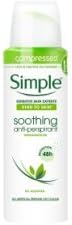 PACK OF 3 - Simple Soothing Antiperspirant Deodorant 125ML Compressed