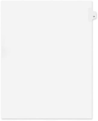 90000 Series Legal Exhibit Index Dividers, Side Tab, Printed 40, 25/Pack by Kleer Fax