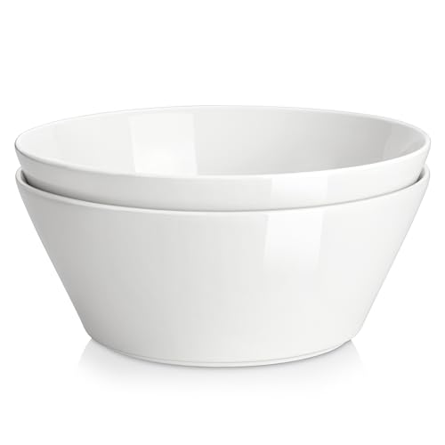 MALACASA Large Ceramic Serving Bowls Set of