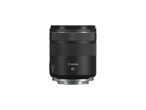 Canon RF 85mm F2 Makro is STM Porträtobjektiv für Canon EOS R Serie (0,5-Fach Makro-Abbildungsmaßstab, 5-Stufen-Bildstabilisator, 9-Lamellen Irisblend
