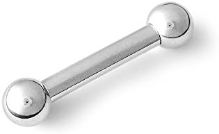 316L Surgical Steel Straight Barbell 8g