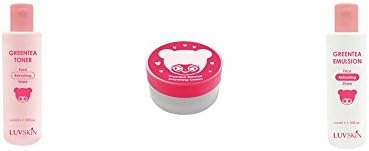 LuvSkin Greentea Refreshing 3 Step Kits Made in Korea