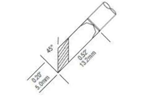 Metcal STTC-1173P Series SMTC Hand Soldering Rework Cartridge for Most Standard Application, 412°C Maximum Tip Temperature, K