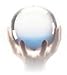 50mm Feng Shui Wiccan Scrying Crystal Glass Ball MY-3419