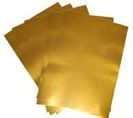 Madaboutink Laser & Copier Printable Gold Adhesive Vinyl Film Paper Release 80Micron 5 A3 Sheets