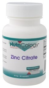 Allergy Research Group - Zinc Citrate 25 Mg Caps - 60