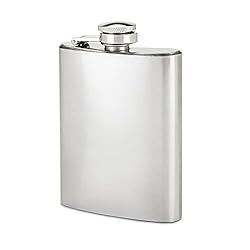 True Silver Flask Screw Top for Alcohol-Liquor Men