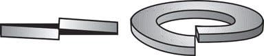 Hillman Split Lock Washer 1/4 " Zinc Plated Steel 100 / Box