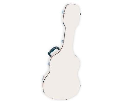 JW Eastman CE 151 W Fibreglass Classical Guitar Case, White