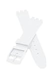 PERFIT Swatch Replacement 17mm Watch Band to fit Originals Collection + others (White)