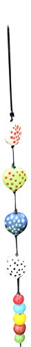 Heart Beads Hand Painted with Bell 30 in Long Wind Chime with Nana Bell - Thumbnail 2