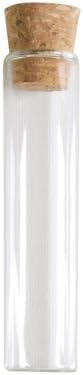 LaNic Test Tubes with flat Base - Glass tubes With Cork for Guest Favours (4 Pieces, 10 cm)