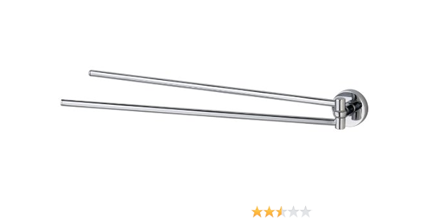 Haceka Kosmos Chrome Toallero Doble con Barra Orientable ...