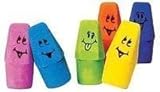 Funny Face Cap Erasers (2-Pack of 144)
