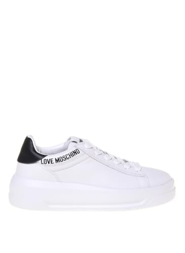 Love Moschino SNEAKERD.ECLIPSE50 Vit. Bianco+Nero