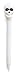Kikkerland Skull LED Ballpoint Pen, White (4418C)