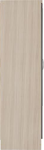 Seconique Nevada 6 Door 2 Drawer Wardrobe Grey Gloss Light Oak 230x52x182.5 view 5