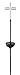 Moonrays 93243 Solar Stake Light Made of Clear Plastic with White LED Light, Cross Design, Eco Friendly, Automatic Light, Beautiful Accent for Gardens or Yard, Easy Installation, 36.2 Inches