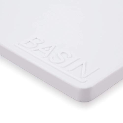 BASIN Premium Silicone Under Sink Mat Holds Over 2 Gallons Large