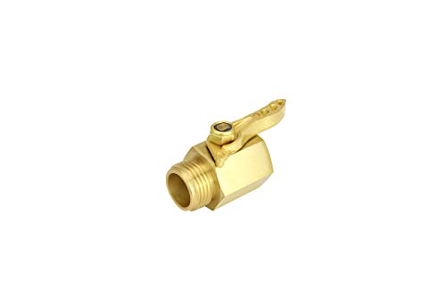 SOMMERLAND A1010 Full Flow Heavy Duty Ergonomic Garden Hose Shut Off Valve -2PK with 10 Hose Washer Pack