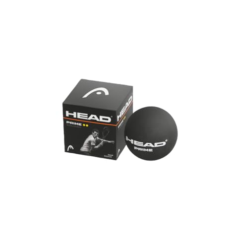 HEAD Prime Double Dot Squash Balls (Pack of 12) (One Size) (Black)
