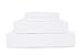 Linen Home 100% Cotton Percale Pillowcases Queen Size, White, 2 Pieces of Pillow Case, Crisp and Cool Strong Bed Linen, 20 inches X 30 inches