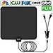 Indoor Amplified HDTV Antenna 65-80 Miles Range - Support 4K 1080p & All TV's for Indoor with HDTV Amplifier Signal Booster/Longer Coax Cable [2018 Newest]