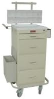1146272 Cart Phleb w/Key Lock 4-Drawer Ea Harloff Manufacturing -3254KPB