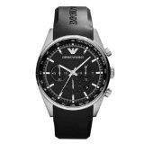 Armani Sportivo Chronograph Rubber - Black Men's watch #AR5977